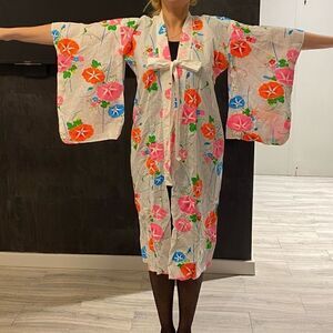 Dress floral Kimono 👘🔵